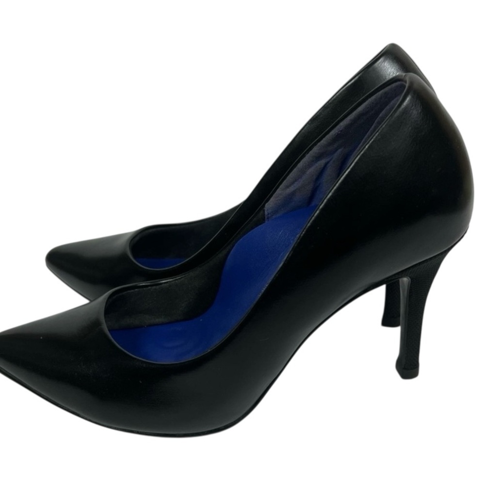 EUC ANTONIA SAINT BLACK LEATHER PUMPS IN ORIGINAL BOXES SIZE 9 - Picture 3 of 16